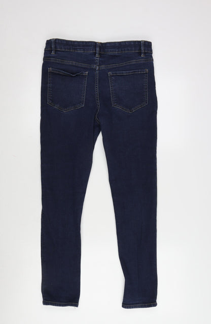 Denim Department Girls Blue Cotton Straight Jeans Size 14 Years L26 in Regular Zip