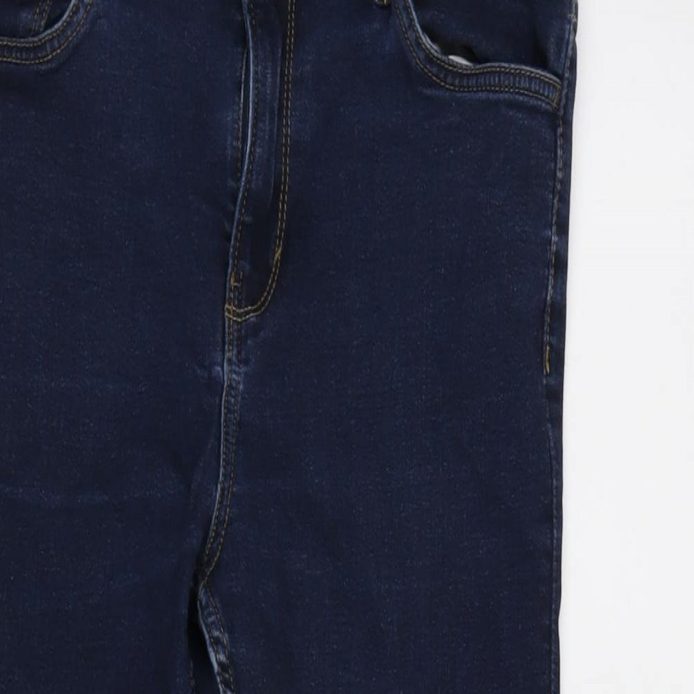 Denim Department Girls Blue Cotton Straight Jeans Size 14 Years L26 in Regular Zip