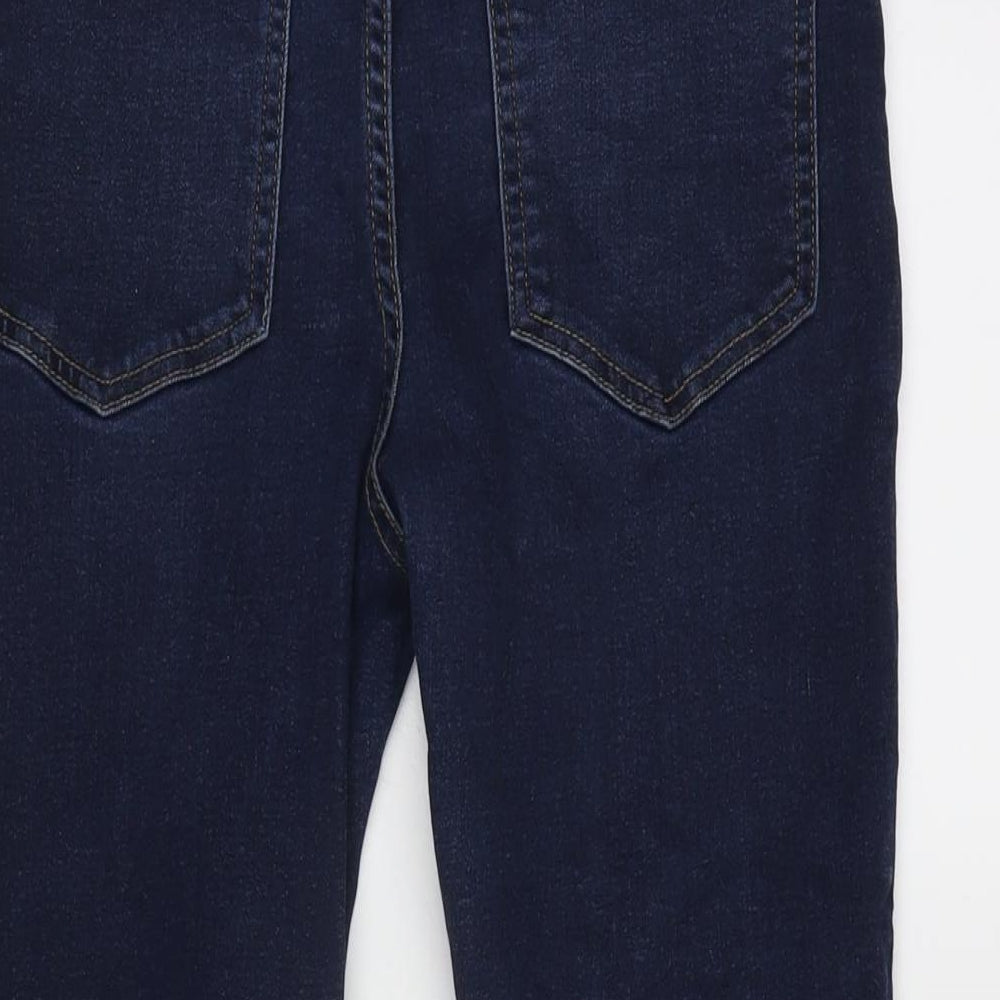 Denim Department Girls Blue Cotton Straight Jeans Size 14 Years L26 in Regular Zip