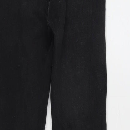 Missguided Womens Grey Cotton Blend Tapered Jeans Size 6 L28 in Regular Zip