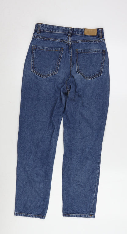 Sradivarios Womens Blue Cotton Straight Jeans Size 8 L26 in Regular Zip