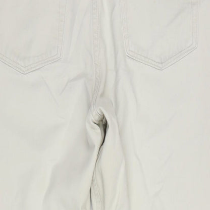 Womens UK Size 32 in Marks and Spencer Regular Fit Cropped Ivory Jeans
