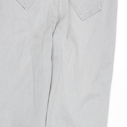 Womens UK Size 12 Marks and Spencer Regular Fit Tapered Grey Jeans