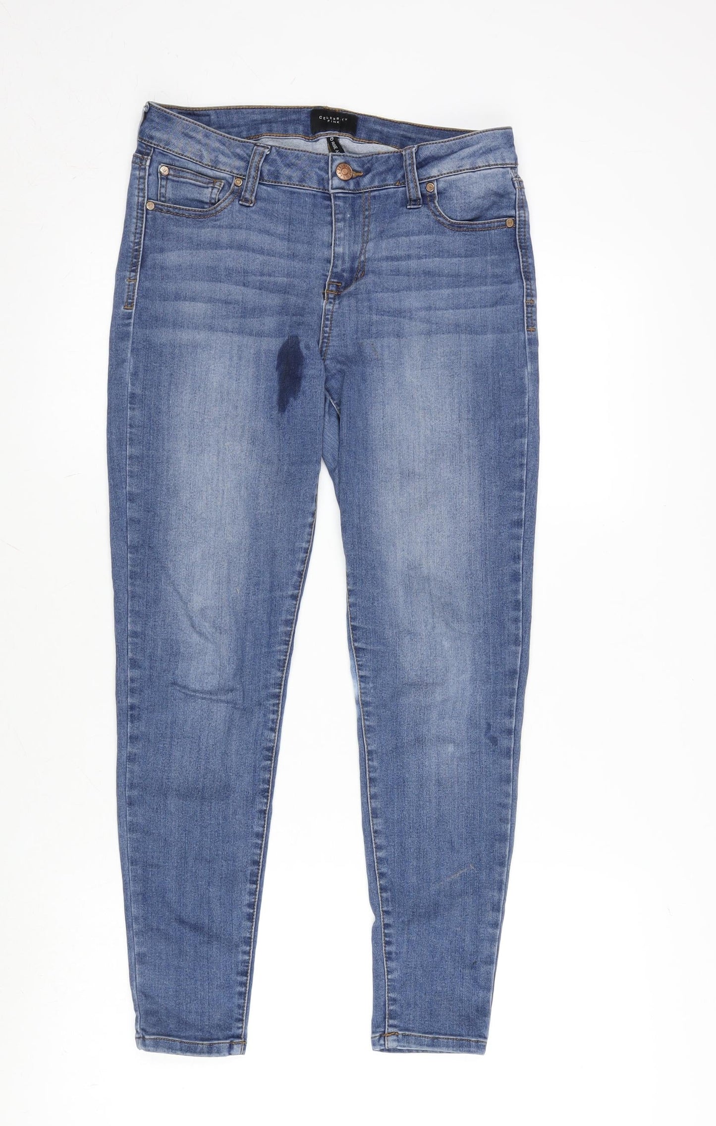 Womens UK Size 26 in Celebrity Pink Regular Fit Skinny Blue Jeans