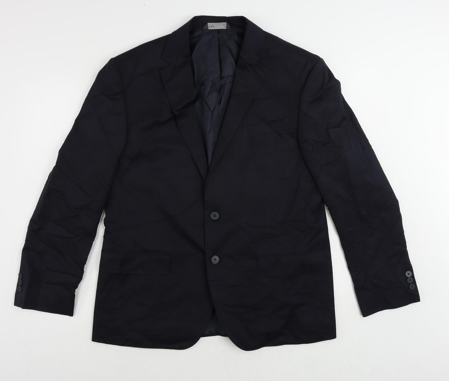 Mens UK Size 42 Marks and Spencer Regular Blue Suit Jacket