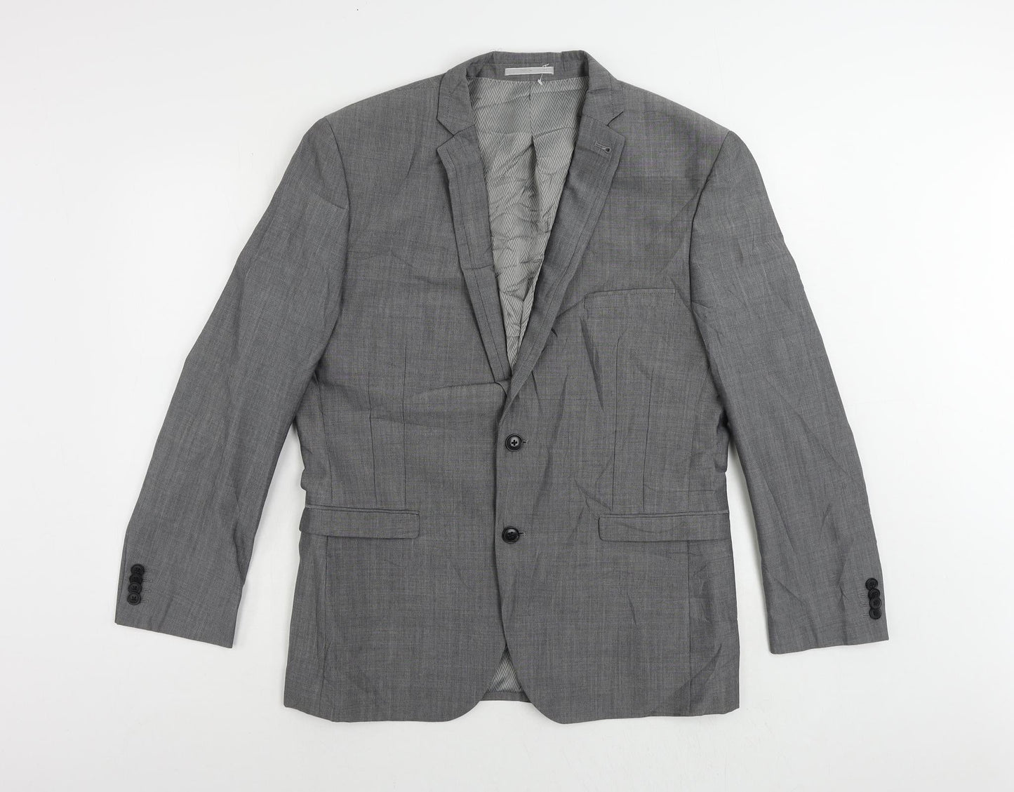 Mens UK Size 42 NEXT Regular Grey Suit Jacket