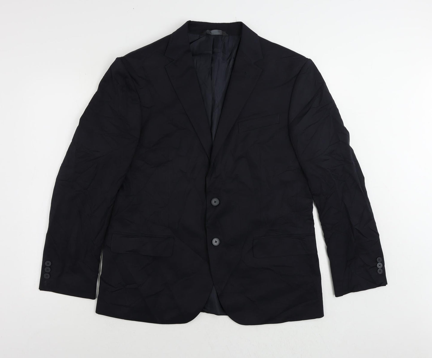 Mens UK Size 42 Marks and Spencer Regular Blue Suit Jacket