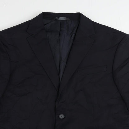 Mens UK Size 42 Marks and Spencer Regular Blue Suit Jacket