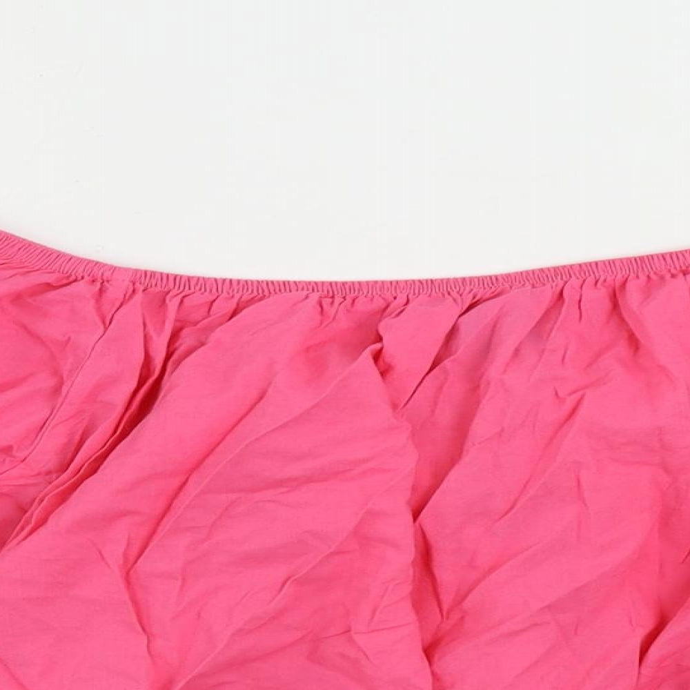 Womens UK Size 18 Marks and Spencer Pink Cropped Blouse