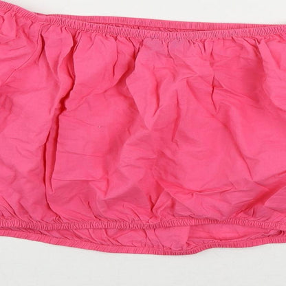 Womens UK Size 18 Marks and Spencer Pink Cropped Blouse