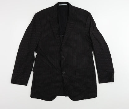 Mens UK Size 40 Carl Gross Regular Black Suit Jacket