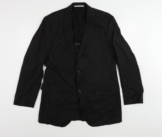 Mens UK Size 40 Carl Gross Regular Black Suit Jacket