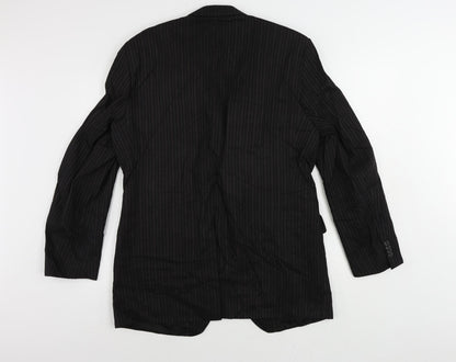 Mens UK Size 40 Carl Gross Regular Black Suit Jacket