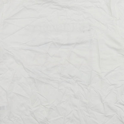 Marks and Spencer Womens White Cotton Basic T-Shirt Size 8 Crew Neck - Birmingham