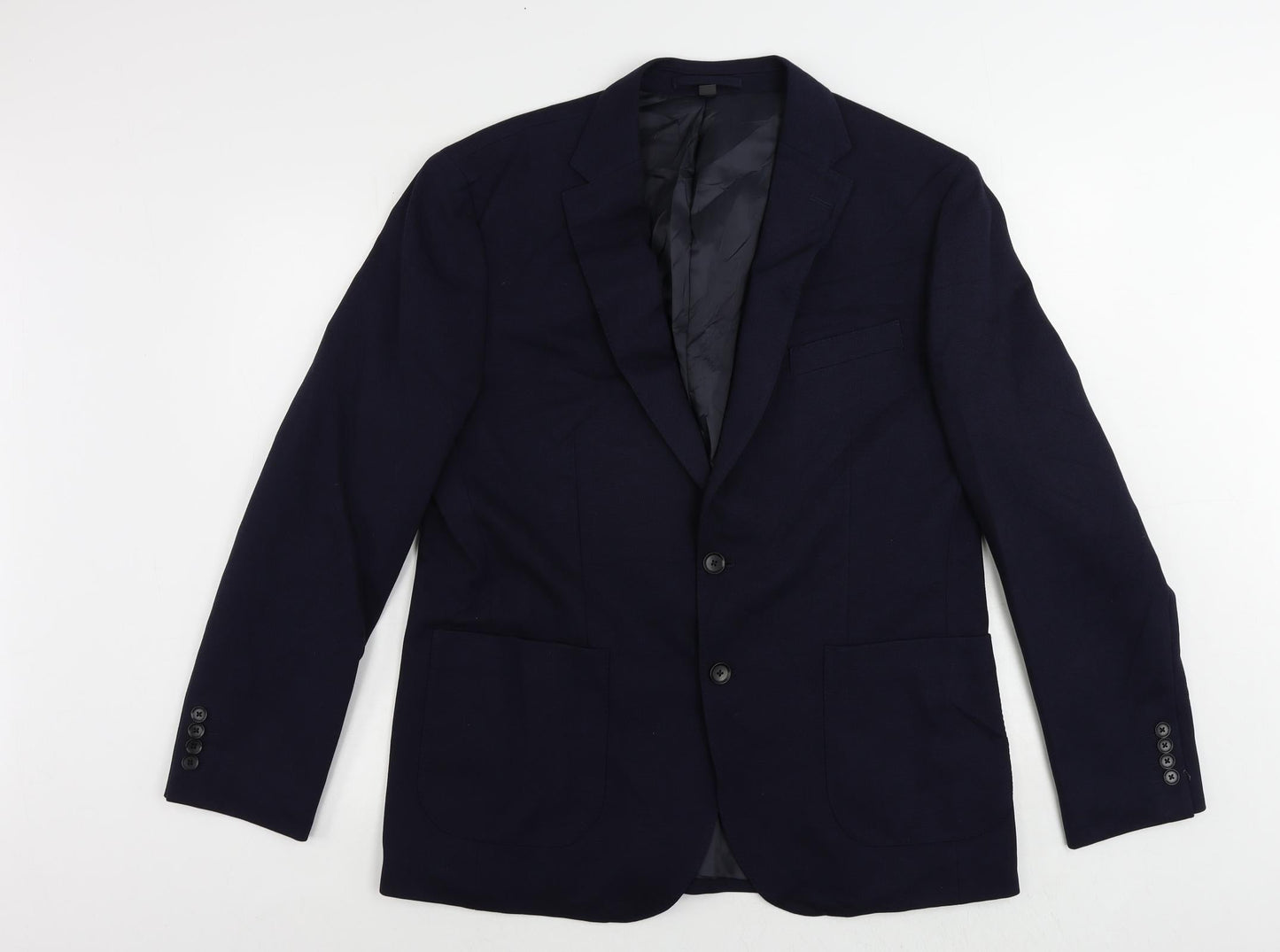 Mens UK Size 42 Marks and Spencer Regular Blue Suit Jacket