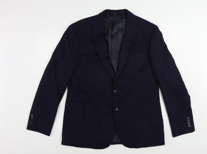 Mens UK Size 42 Marks and Spencer Regular Blue Suit Jacket