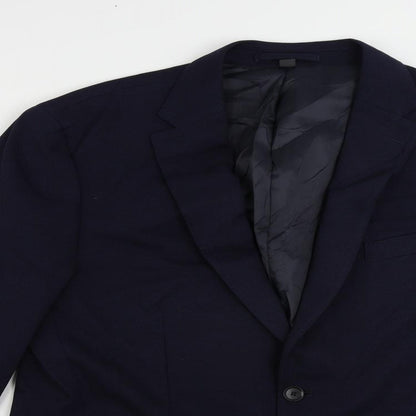 Mens UK Size 42 Marks and Spencer Regular Blue Suit Jacket