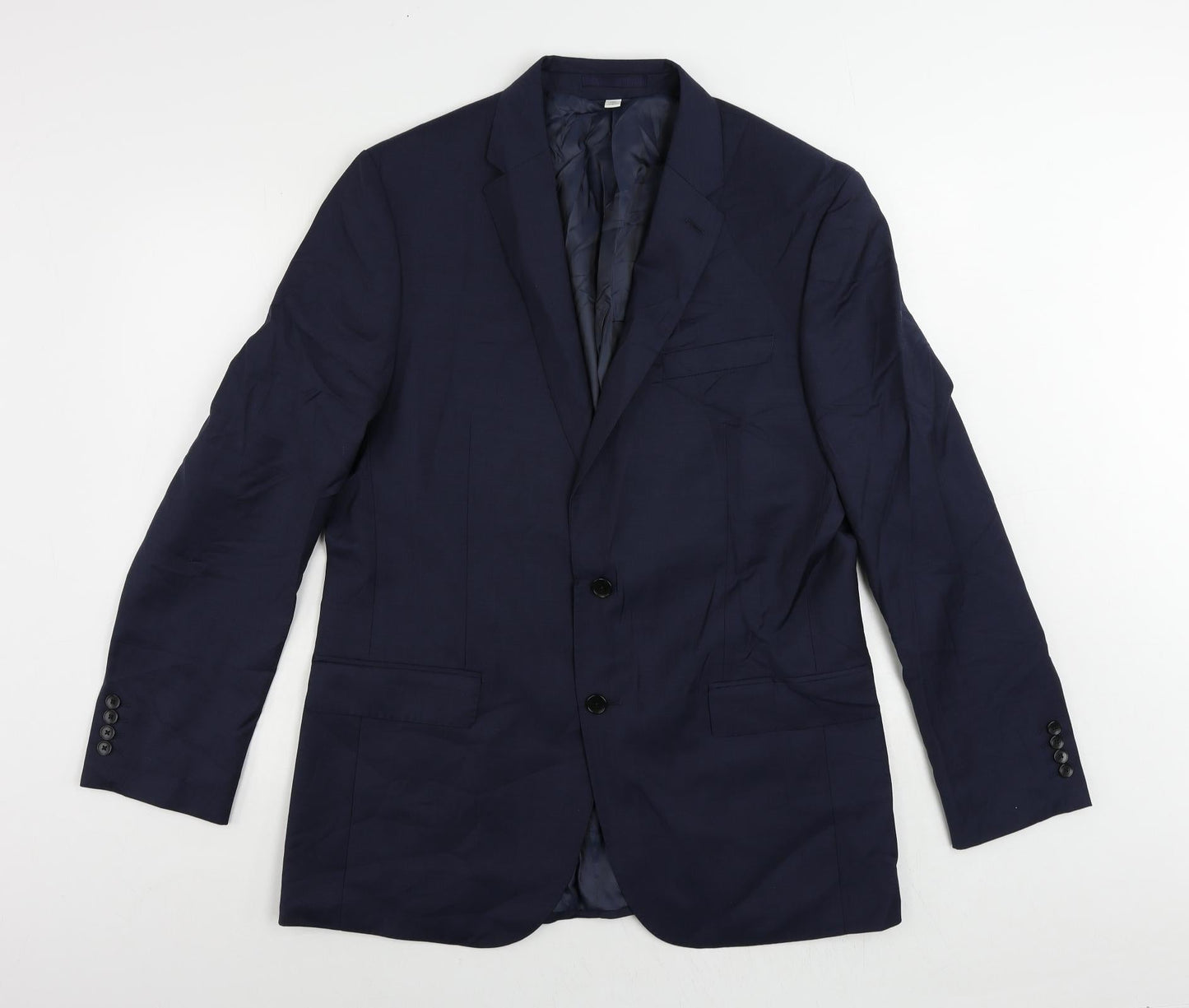 Mens UK Size 42 Marks and Spencer Regular Blue Suit Jacket