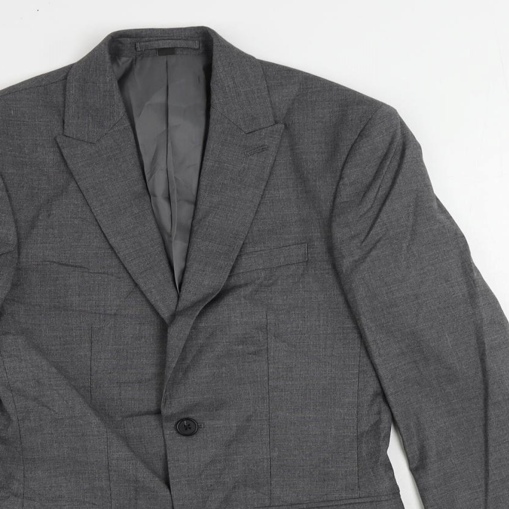 Mens UK Size 34 Marks and Spencer Regular Grey Suit Jacket