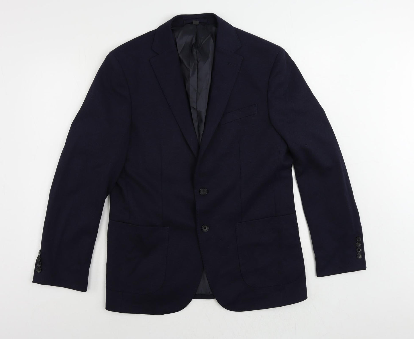 Mens UK Size 40 Marks and Spencer Regular Blue Suit Jacket