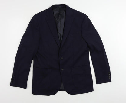 Mens UK Size 40 Marks and Spencer Regular Blue Suit Jacket