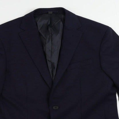 Mens UK Size 40 Marks and Spencer Regular Blue Suit Jacket