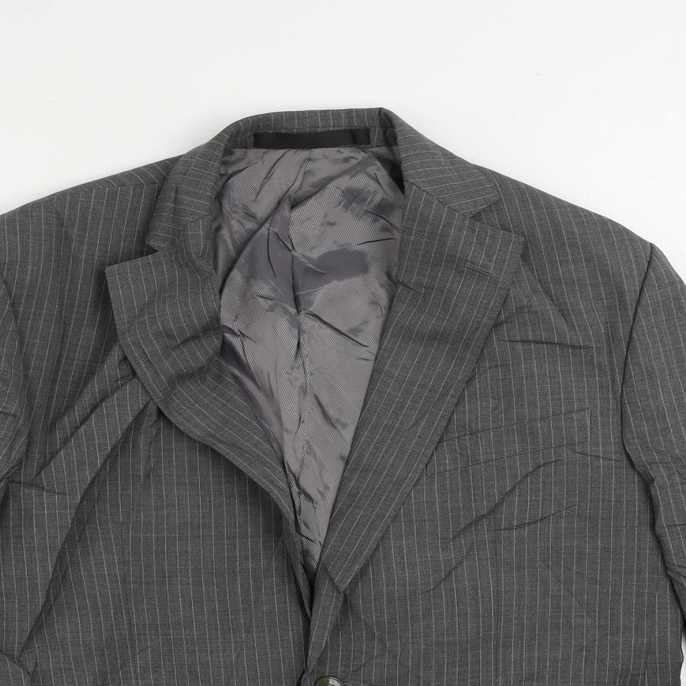 Mens UK Size 38 Marks and Spencer Regular Grey Suit Jacket
