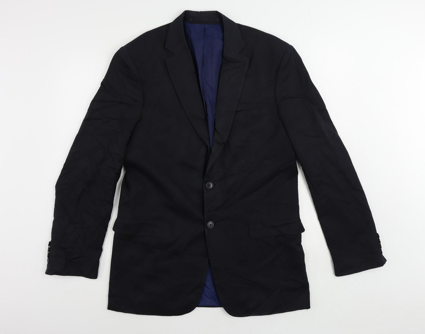 Mens UK Size 40 Marks and Spencer Regular Blue Suit Jacket