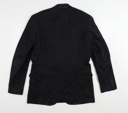 Mens UK Size 40 Marks and Spencer Regular Blue Suit Jacket