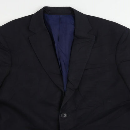 Mens UK Size 40 Marks and Spencer Regular Blue Suit Jacket