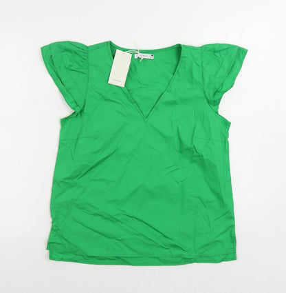 Womens UK Size 12 RESERVED Green Basic Blouse