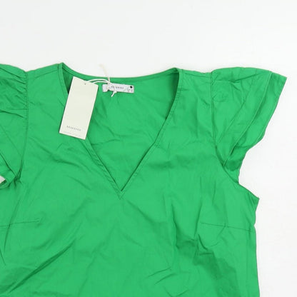 Womens UK Size 12 RESERVED Green Basic Blouse