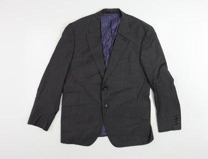 Autograph Mens Grey Wool Jacket Suit Jacket Size 42 Regular
