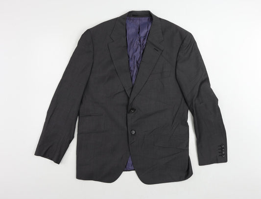 Autograph Mens Grey Wool Jacket Suit Jacket Size 42 Regular