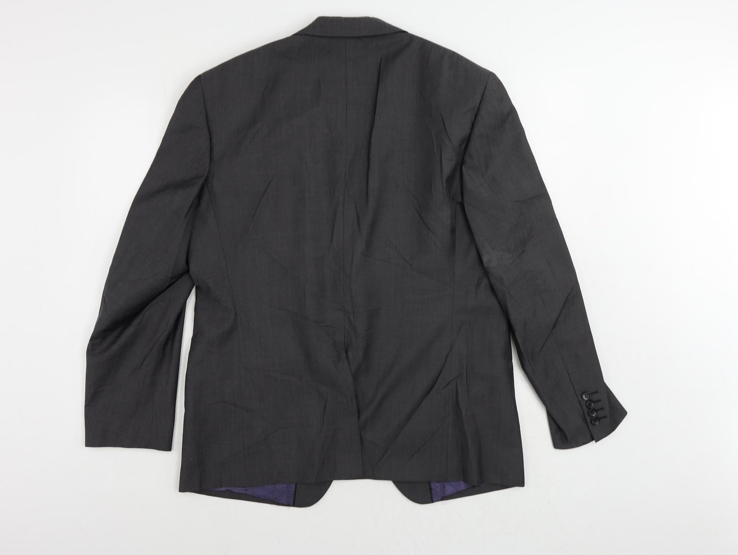 Autograph Mens Grey Wool Jacket Suit Jacket Size 42 Regular