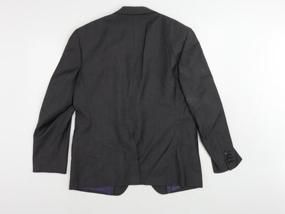 Autograph Mens Grey Wool Jacket Suit Jacket Size 42 Regular