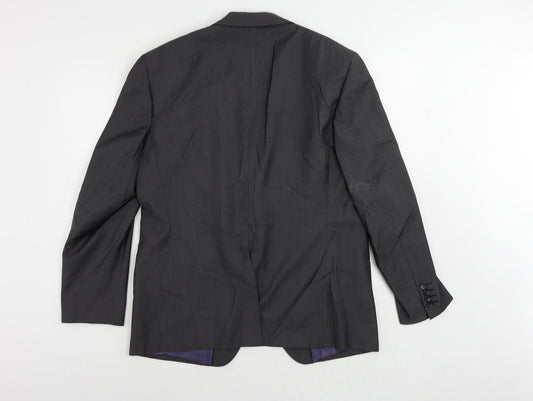 Autograph Mens Grey Wool Jacket Suit Jacket Size 42 Regular
