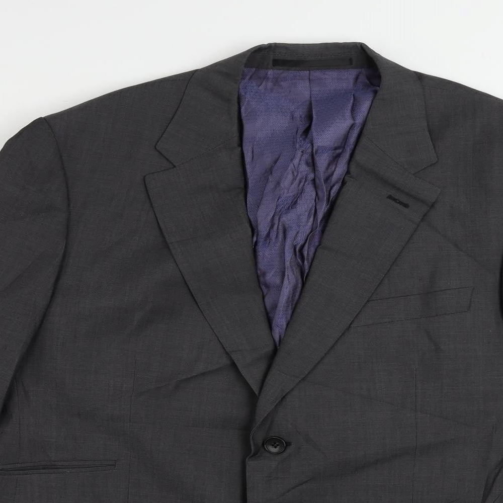 Autograph Mens Grey Wool Jacket Suit Jacket Size 42 Regular