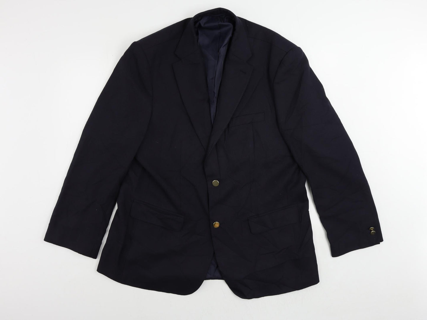 Skopes Mens Blue Polyester Jacket Blazer Size 46 Regular - Vintage