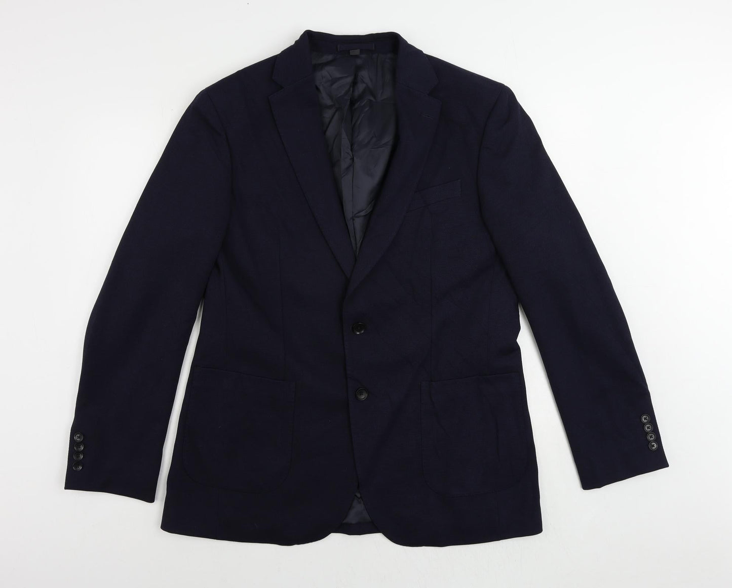 Mens UK Size 42 Marks and Spencer Regular Blue Suit Jacket