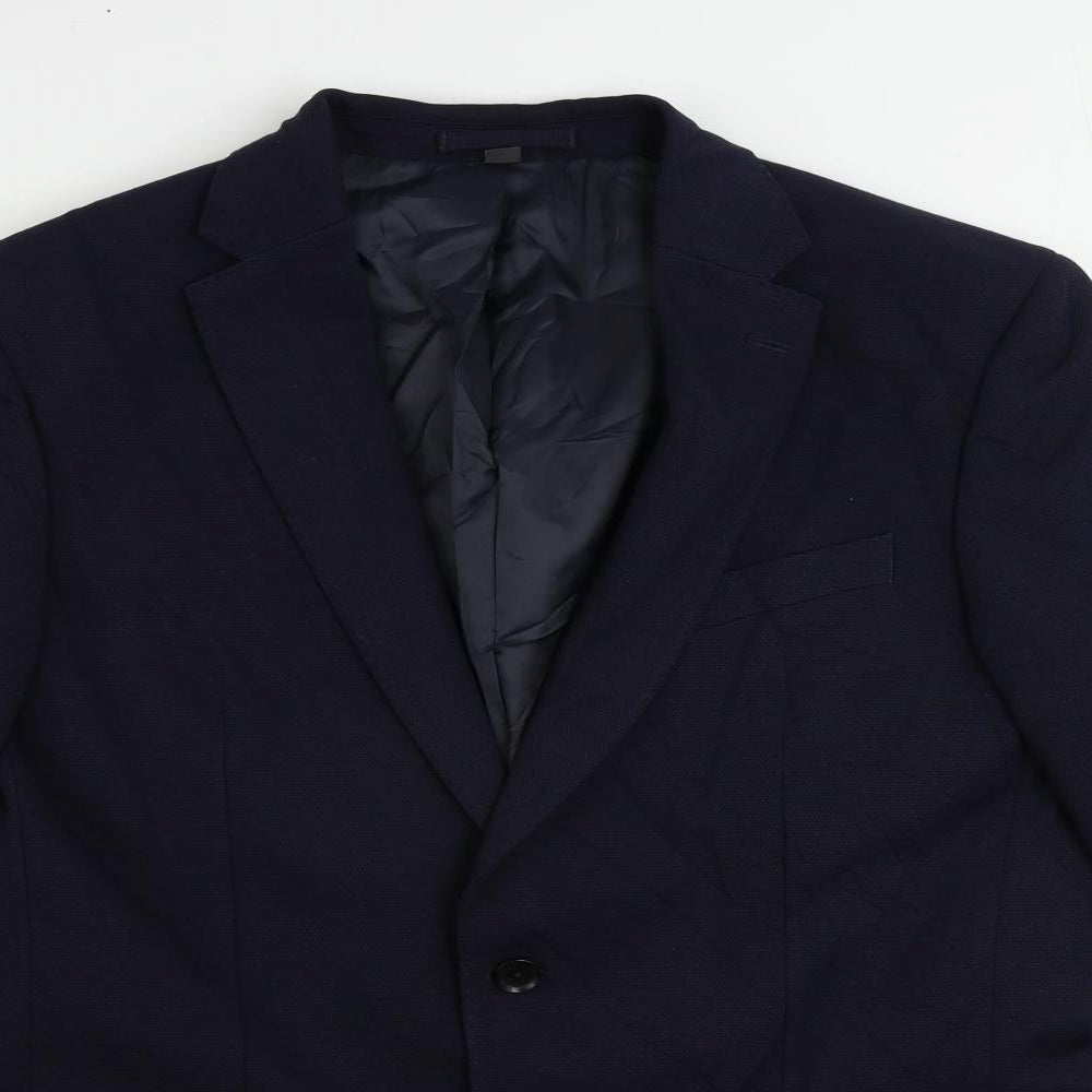 Mens UK Size 42 Marks and Spencer Regular Blue Suit Jacket