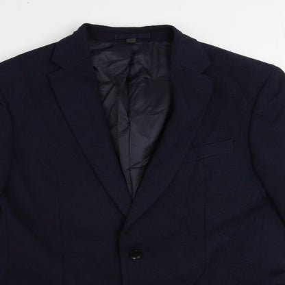 Mens UK Size 42 Marks and Spencer Regular Blue Suit Jacket