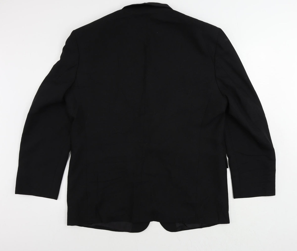 St Bernard Mens Black Polyester Jacket Blazer Size 44 Regular