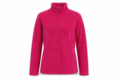 Snow Rock Womens Pink Polyester Pullover Sweatshirt Size S Zip