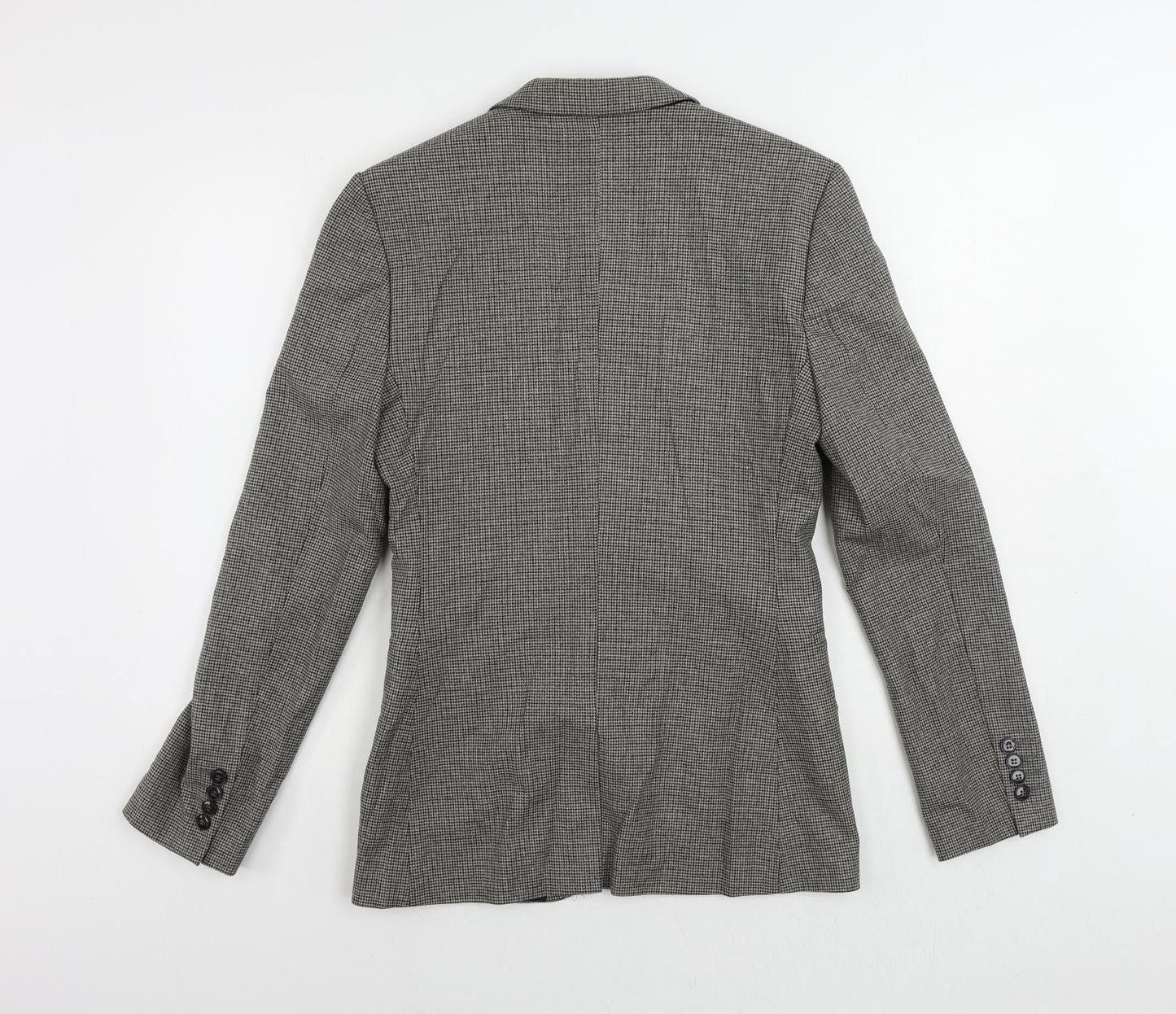 ASOS Mens Grey Geometric Polyester Jacket Suit Jacket Size 36 Regular