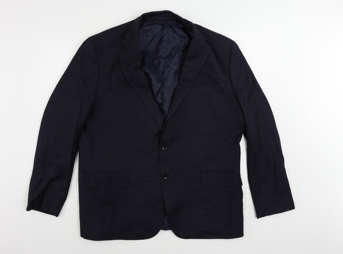 Mens UK Size 46 Marks and Spencer Regular Blue Suit Jacket