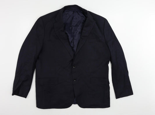 Mens UK Size 46 Marks and Spencer Regular Blue Suit Jacket