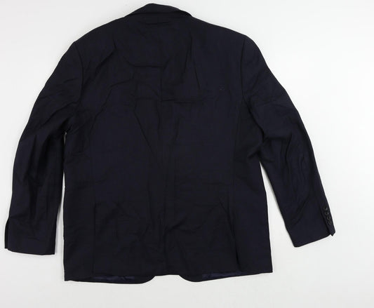 Mens UK Size 46 Marks and Spencer Regular Blue Suit Jacket