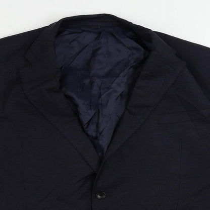 Mens UK Size 46 Marks and Spencer Regular Blue Suit Jacket