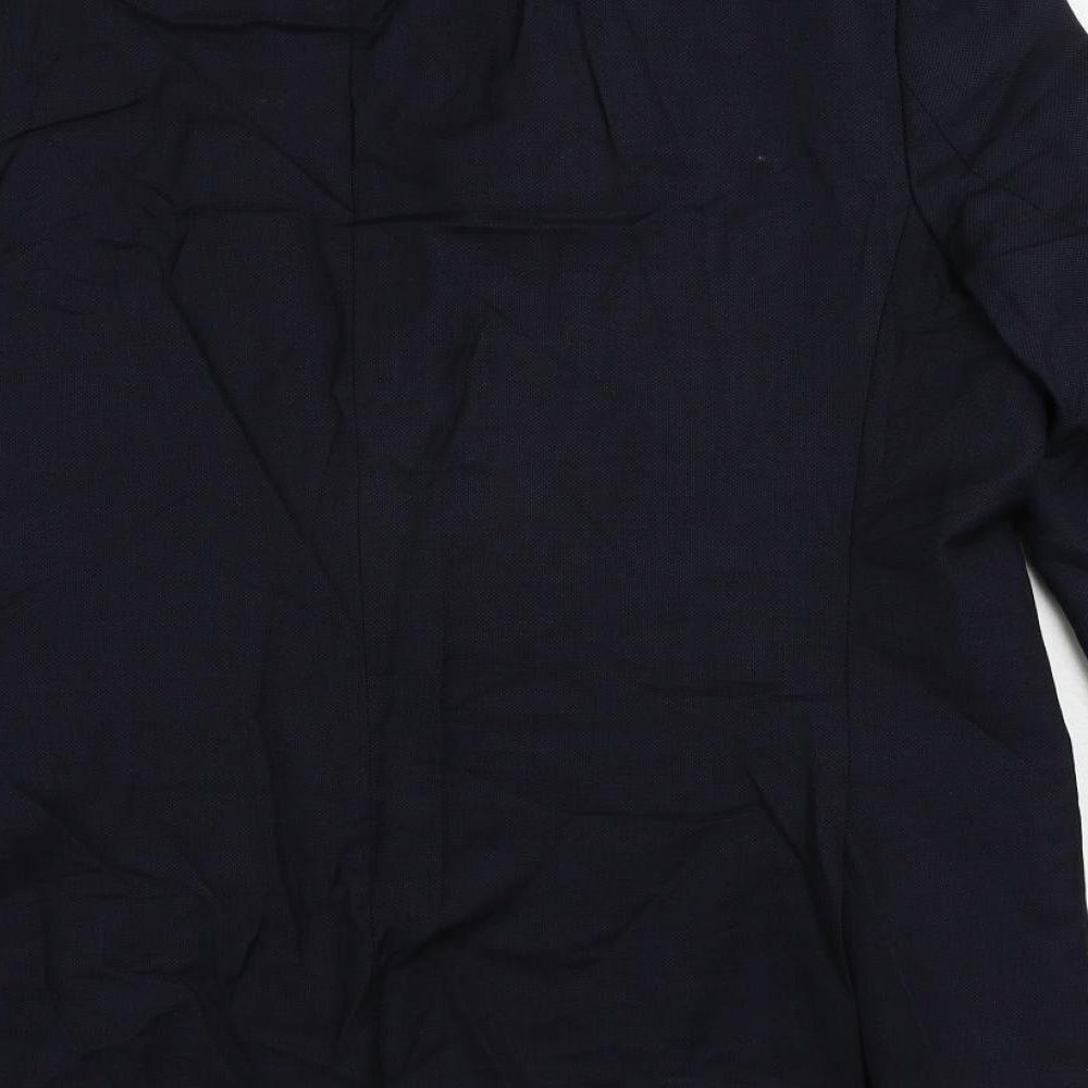 Mens UK Size 46 Marks and Spencer Regular Blue Suit Jacket